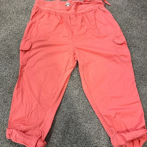 Size 18W Coral Capri Pants!! - Picture 2 of 7
